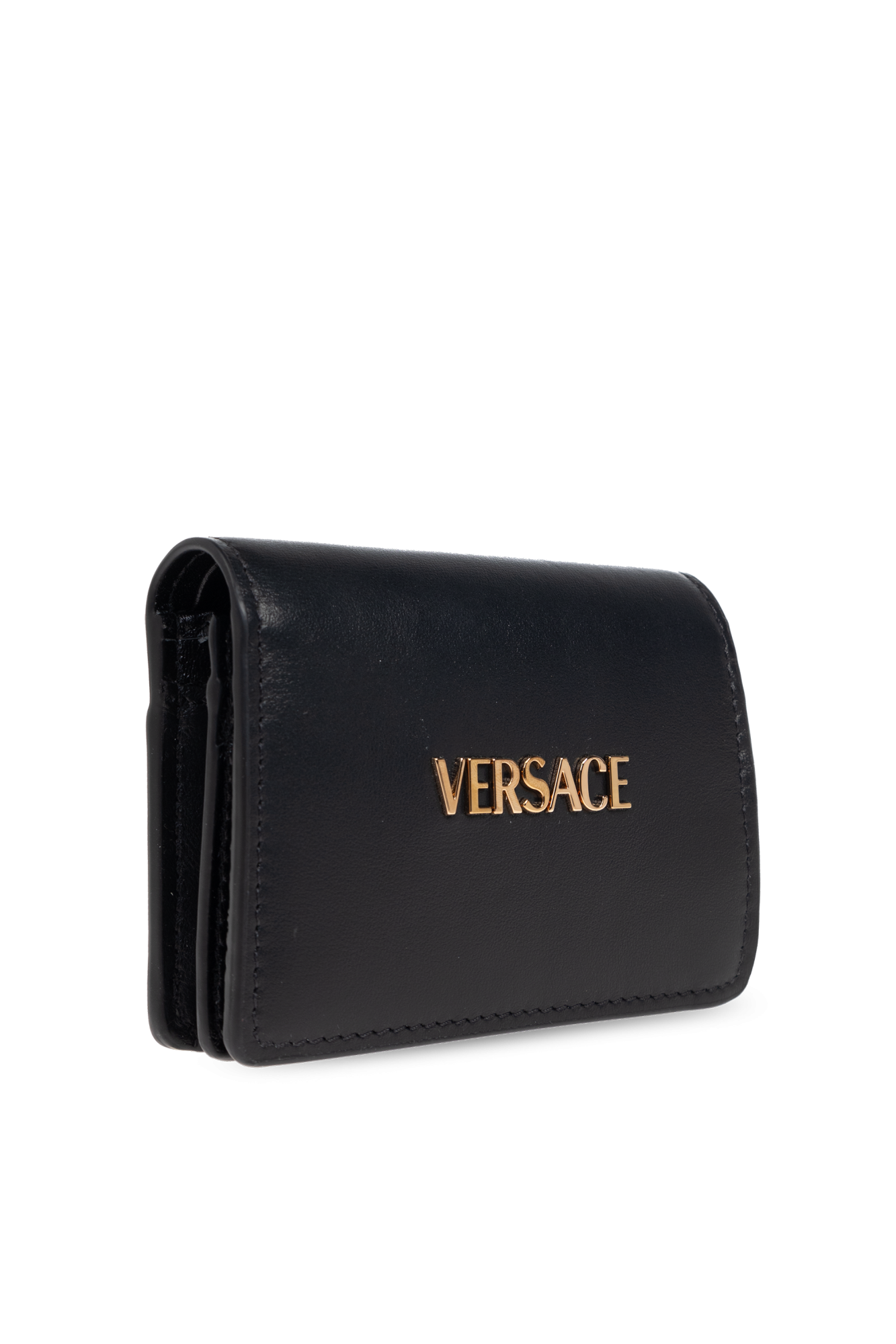 Versace Leather wallet with logo | Women's | Vitkac